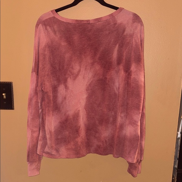 7th Ray Maroon Tie-Dye Sweatshirt - Picture 3 of 3